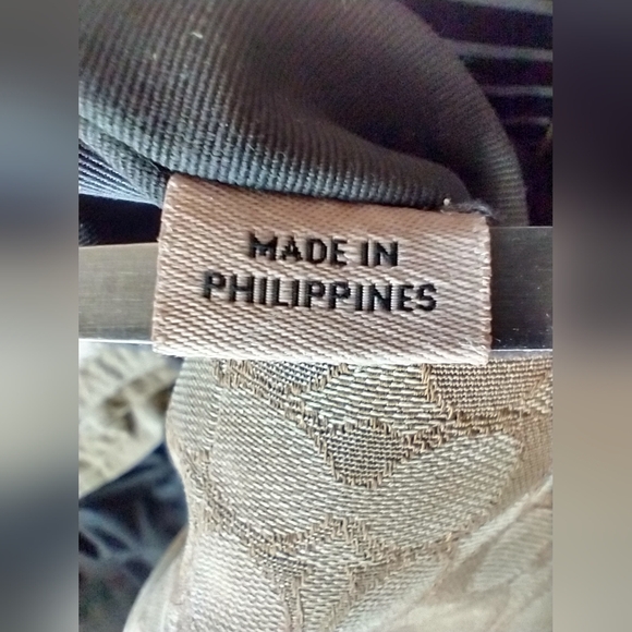 AUTHENTIC COACH SIGNATURE JACQUARD HANDBAG TAN & BROWN LEATHER TRIM MED SATCHEL - Picture 8 of 10